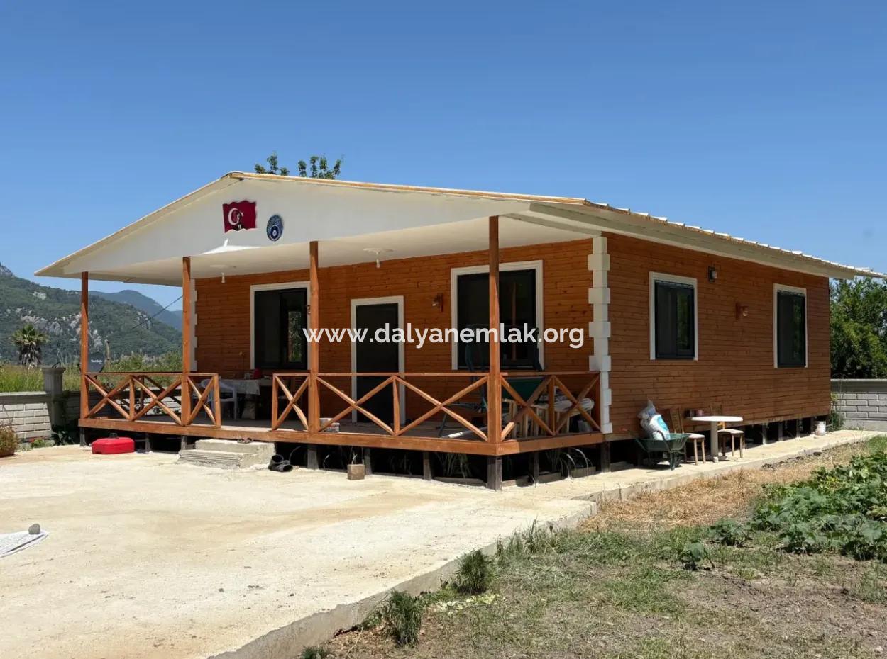 120M2 Freistehendes Holzhaus Auf Einem 2500M2 Großen Feld In Dalyan Karadağ