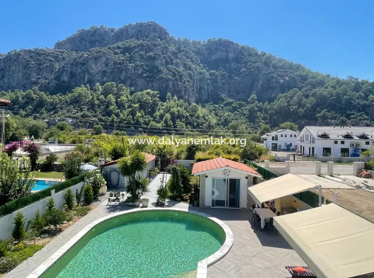 4 1 Villa For Sale In 720M2 Land In Dalyan Gülpınar