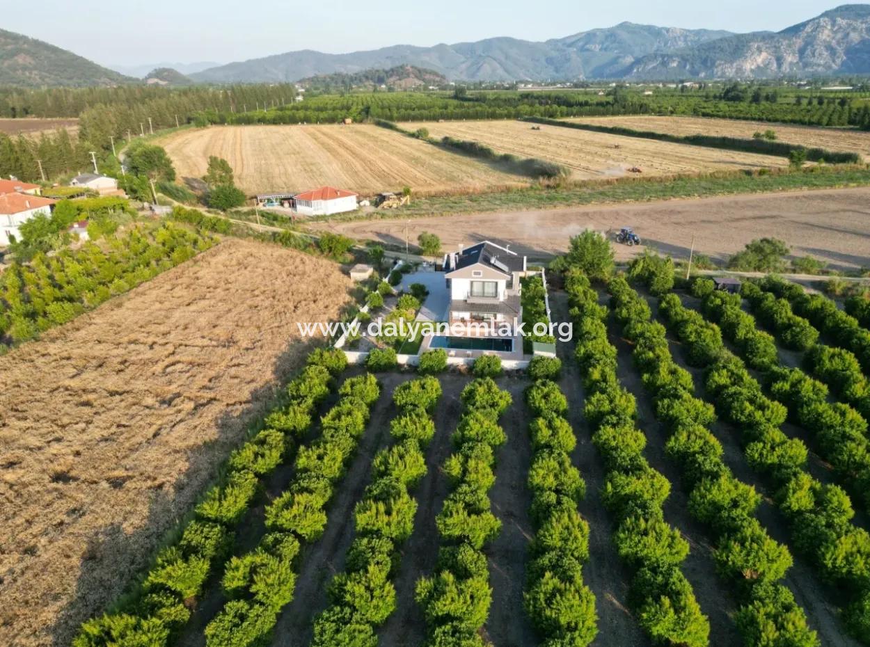 Eskiköy'de 14.136 M2 Tarla İçerisinde 4+1 Satılık Villa